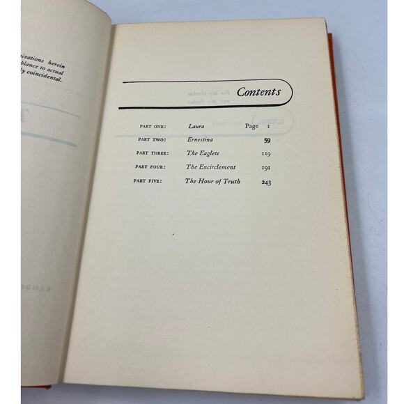 Antique The Hour Of Truth by David Davidson Hardcover Book Orange 1949 - Picture 8 of 13